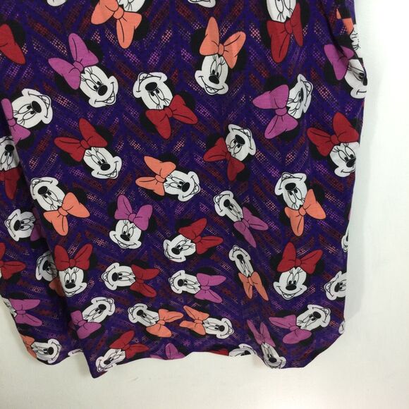Lularoe Womens Irma Disney Minnie Mouse Short Sleeve Blouse Top Purple Multi L - Picture 9 of 12